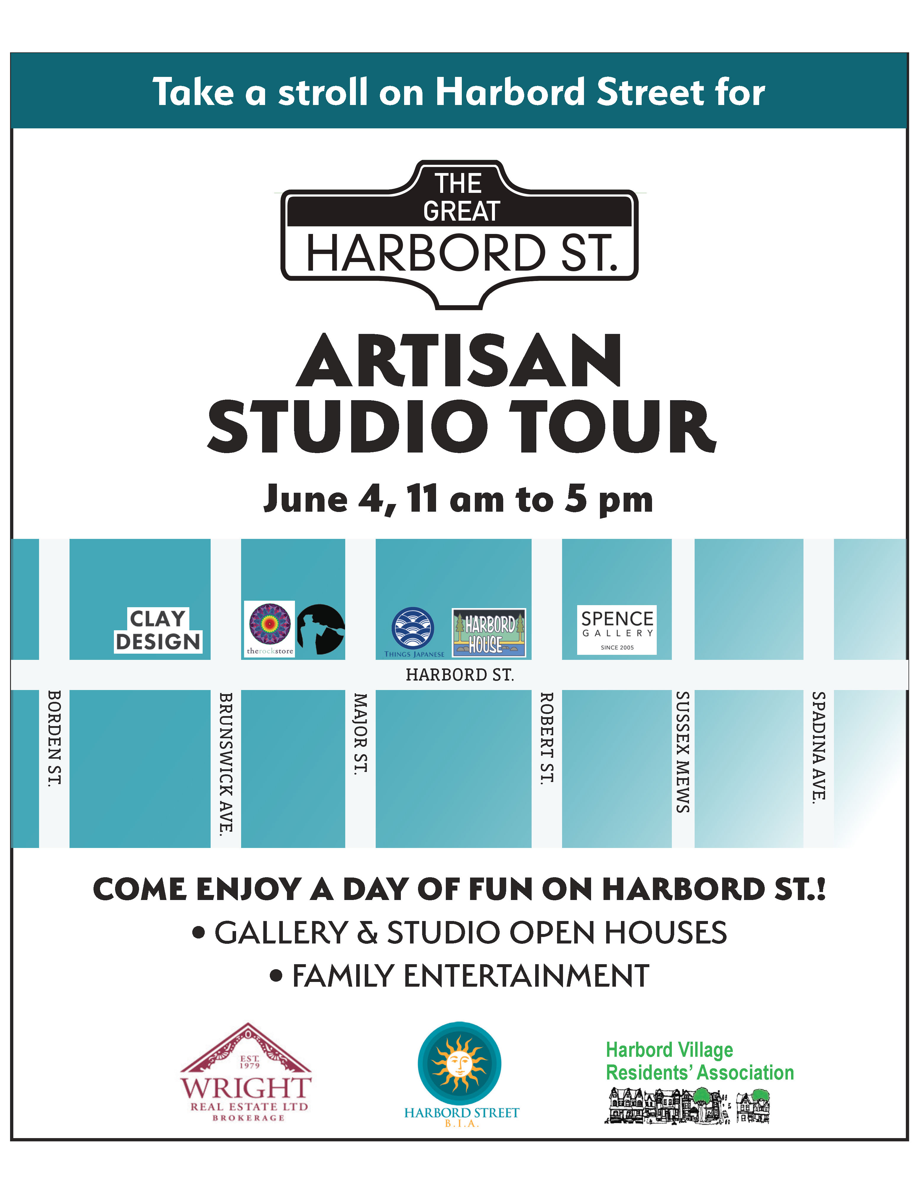 Harbord Street Artisan StudioTour, Saturday June 4, 2022, 11am to 5pm